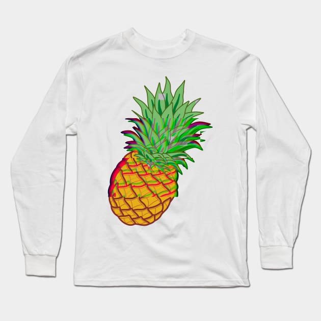 pineAPPLE Long Sleeve T-Shirt by KaiVerroDesigns